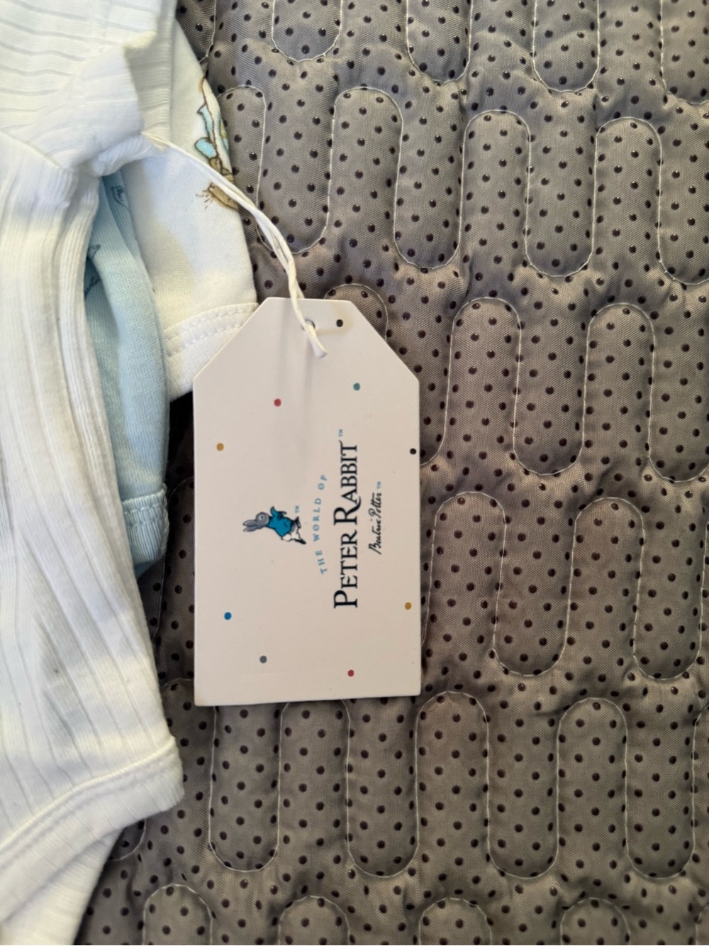 Peter Rabbit White Ribbed Cotton Baby Bodysuit - 3-Pack - Picture 4 of 5